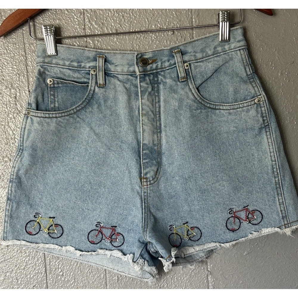 Vintage Rio by Stephen Mardon High Waist Denim Shorts 80s 90s Junior Size 11